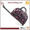 Customized Polyester Vintage Trolley Travel luggage bags cases